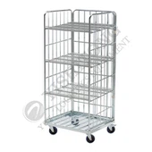 Carrinho de gaiola de 3 lados