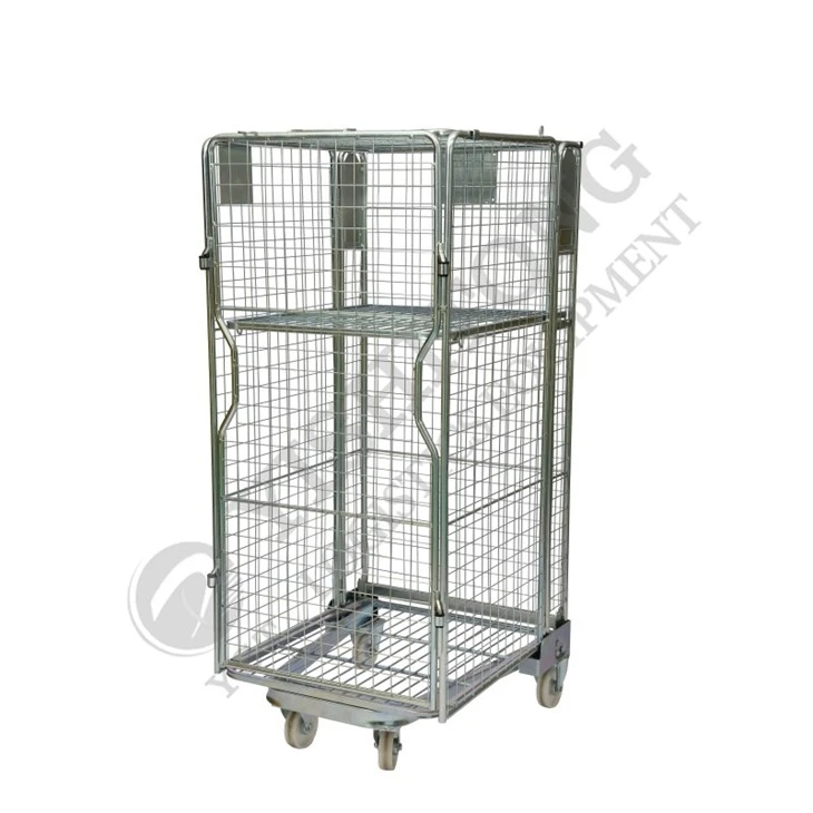 Recipiente de rolo de metal dobrável